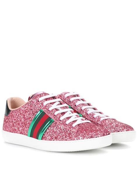 gucci glitter sneakers uk|Gucci ace glitter sneakers.